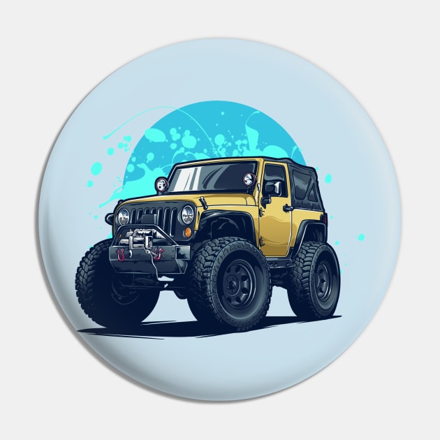 Strenght Offroad Truck Pin by Aiqkids Design