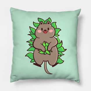 cute quokka Pillow