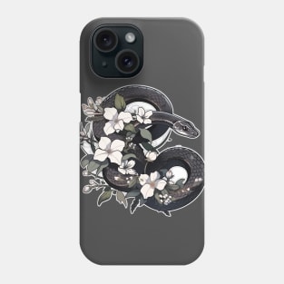 Gothic Aesthetic Cute Floral Snake Phone Case