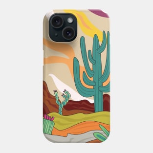 Arizona desert, desert climate, cactus lovers gift Phone Case