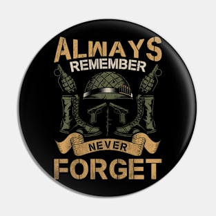 Always Remember Never Forget Pin