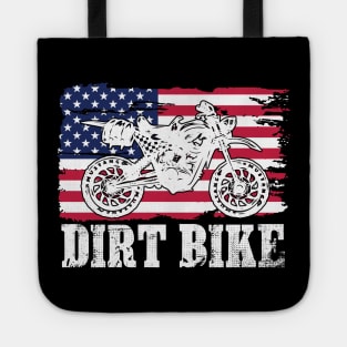 Motocross Bike Motorcycle Dirt Bike Pride Flag Tote
