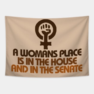 A womans place is in the house and senate Tapestry