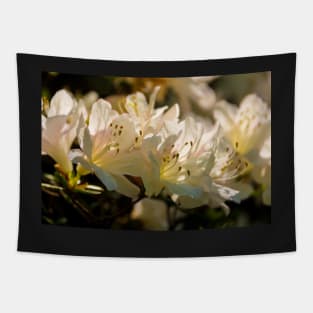 White Azalea Flowers Tapestry