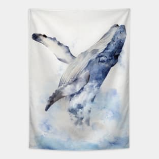 Bursting Humpback Whale Tapestry