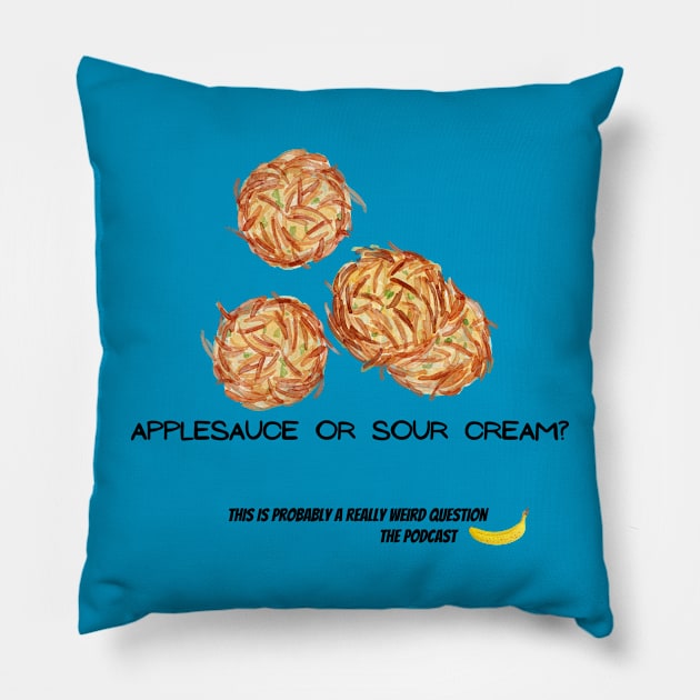 Apple Sauce or Sour Cream Pillow by ReallyWeirdQuestionPodcast