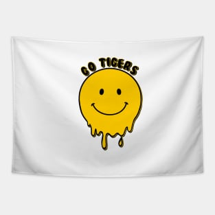 tu tigers dripping smiley face Tapestry