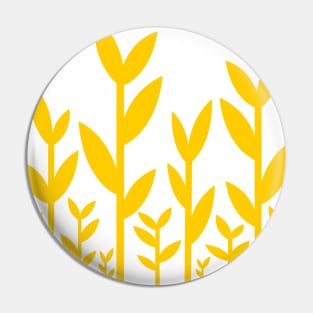 Yellow leafy tree plant shoots pattern Pin