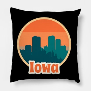 Vintage Iowa Pillow