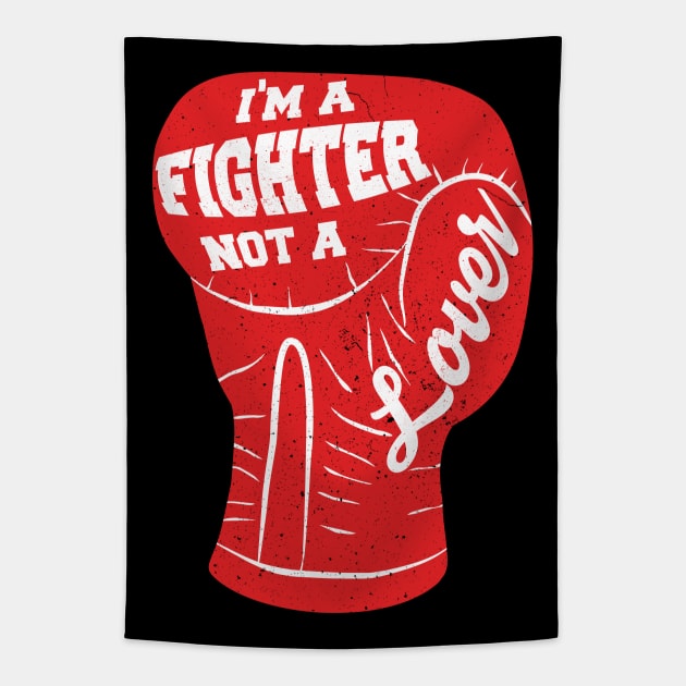 I'm A Fighter Not A Lover - Red Tapestry by LeanneSimpson