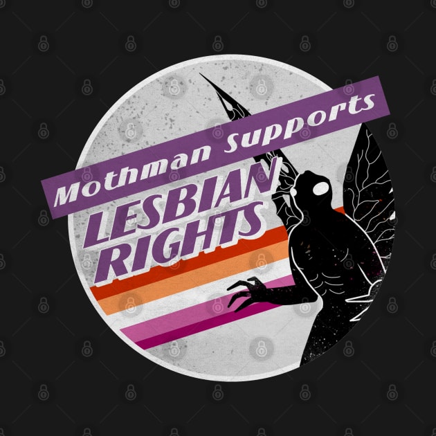 Lesbian Pride Mothman by creepvrs