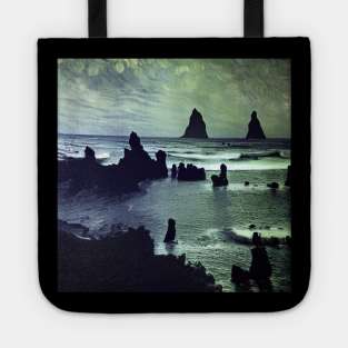 Reynisfjara Beach in Van Gogh's style Tote