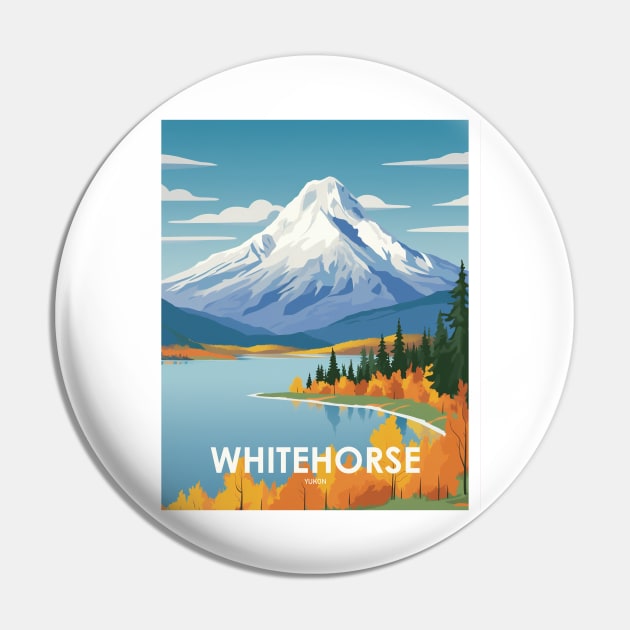 WHITEHORSE Pin by MarkedArtPrints