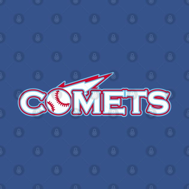 Comets Baseball Logo by DavesTees