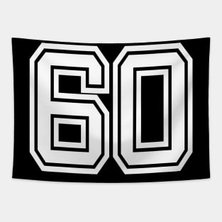 Number 60 for a sports team, group, or community T-Shirt Tapestry