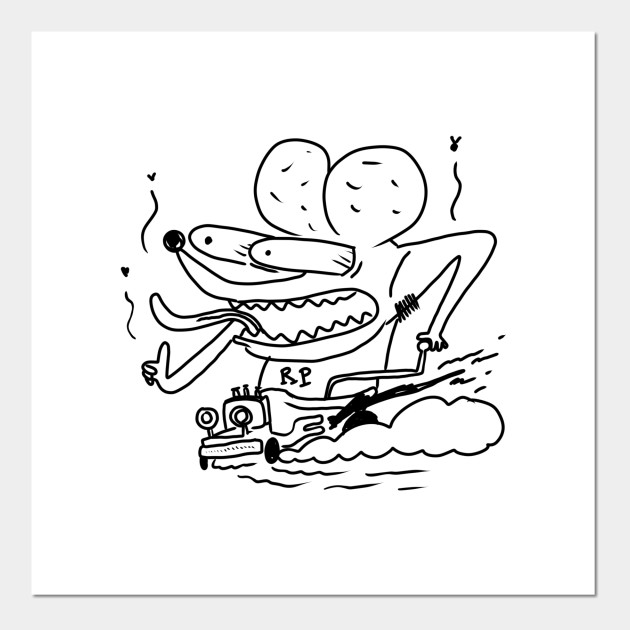 Rat Pink Rat Fink Posters And Art Prints Teepublic Uk