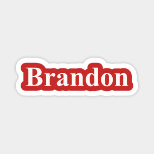 Brandon 01 White Magnet