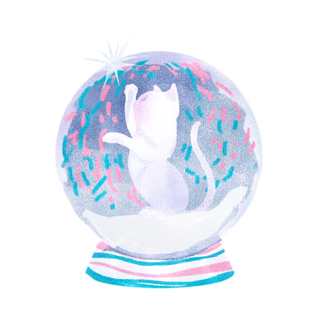 Snow globe & kitty by TOOCHKAJOY