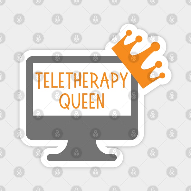 Funny Teletherapy Design for Virtual Therapists Magnet by Hopscotch Shop Gifts