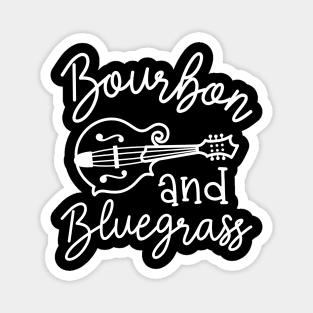 Bourbon and Bluegrass Mandolin Magnet