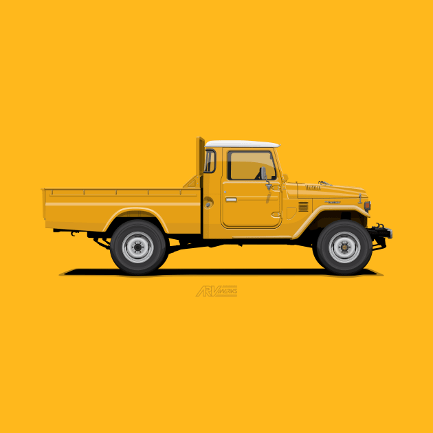 Land Cruiser FJ45 Pick Up Yellow by ARVwerks