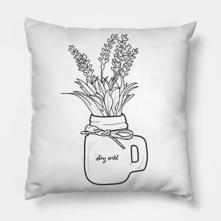 Stay Wild Flower Child Pillow