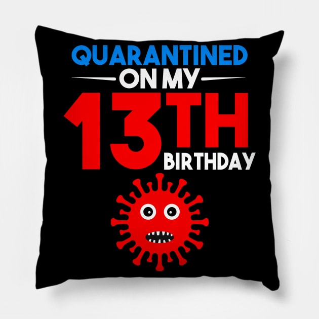 Quarantine On My 13th Birthday Pillow by llama_chill_art