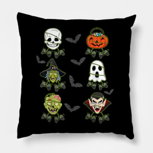 Halloween Skeleton Gaming Witch Vampire Zombie Pillow