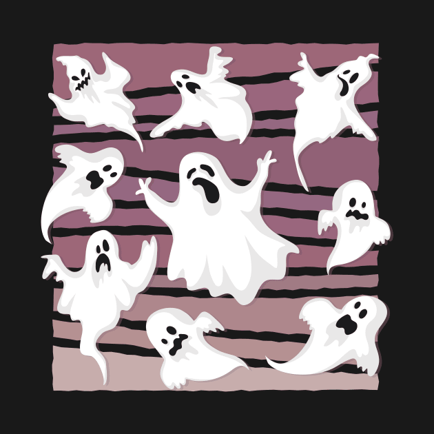 Halloween Ghosts by LAPublicTees