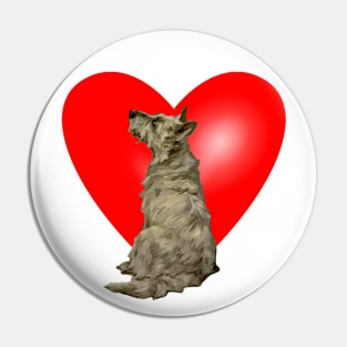 i love dogs in my heart Pin