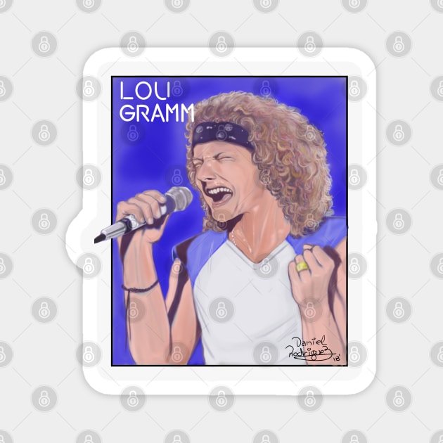 Lou Gramm Magnet by ArtDanRod