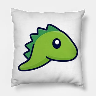 green baby dino Pillow