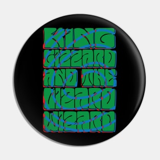 King Gizzard & the Lizard Wizard // Typography Design Pin