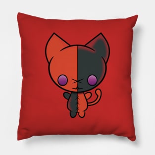 Red Harlekitten Pillow