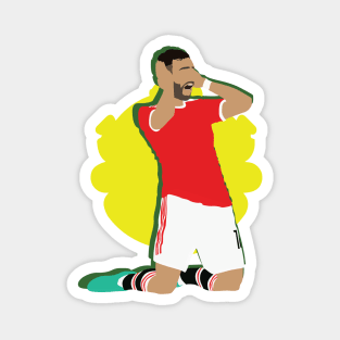 Bruno Fernandes Man Utd Celebration Magnet