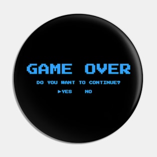 Game Over Pin