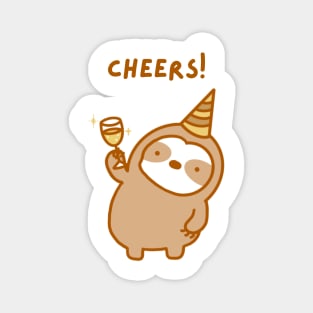Cheers Celebration Sloth Magnet