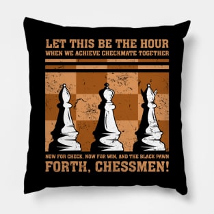 Forth, Chessmen! Pillow