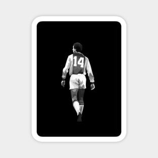Johan Cruyff Legend Black And White Magnet