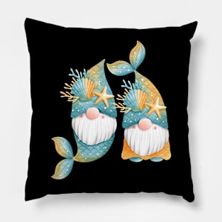 Cute Mermaid Gnomes Mermaid Birthday Mermaid Life Pillow