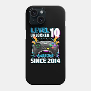 10th Birthday Gamer 10 Year Old Bday Boy Ten Son Phone Case