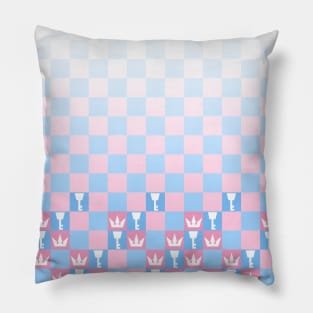 Kingdom Hearts - Blue and Pink Pattern Pillow