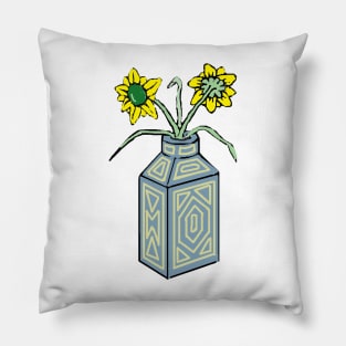A nice vase with flowers Pillow