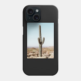 Cacti, Desert, Landscape, Sky, Nature print Phone Case