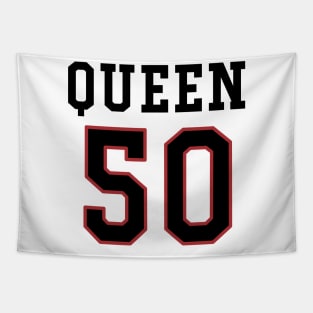 50th Birthday Gift Slab Queen 50 Tapestry