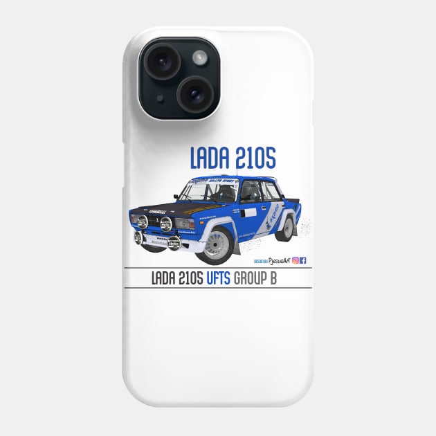 Lada 2105 VFTS Group B Front 02 Phone Case by PjesusArt