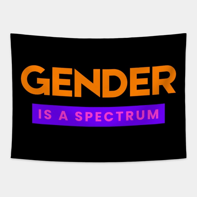 GENDER IS A SPECTRUM Tapestry by LASTARR