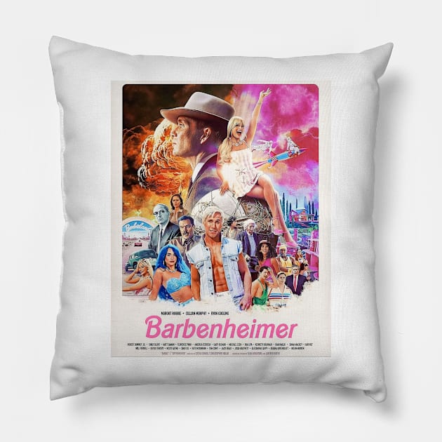 Barbenheimer Pillow by akastardust