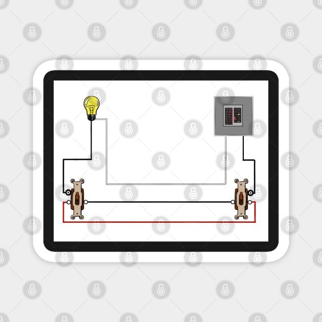 3-Way Switch Wiring Diagram Line Load Separate Boxes Magnet by MVdirector