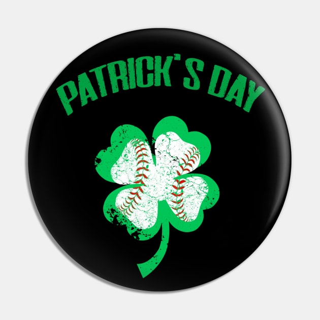 Baseball St Patricks Day Catcher Pitcher Shamrock Pin by cedricchungerxc